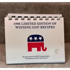 GOP 1996 Limited Edition Of Winning Recipes COOKBOOK Vintage Republican Politics